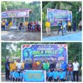 Meriahkan Hari Bhayangkara ke-80, Polres Kepulauan Meranti Gelar Turnamen Bola Volly di Kampung Tangguh Anti Narkoba