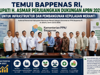 Temui Bappenas RI, Bupati H. Asmar Perjuangkan Dukungan APBN 2027 untuk Infrastruktur dan Pembangunan Kepulauan Meranti