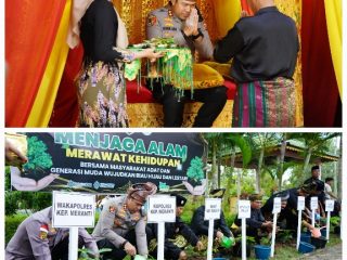 Rombongan Negeri Melaka dan Kapolres Meranti Ditepungtawari, Sinergi Adat hingga Green Policing Semakin Menguat