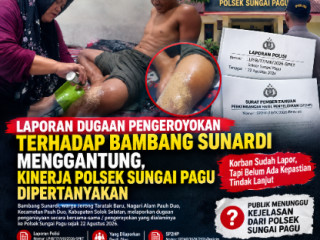 Laporan Dugaan Pengeroyokan terhadap Bambang Sunardi Menggantung, Kinerja Polsek Sungai Pagu Dipertanyakan